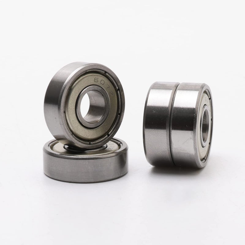 JIUWU 7x19x6mm Skateboard Bearings Steel Miniature Deep Groove Ball Bearing 607ZZ 607Z 80017 Pack of 10 - Image 4